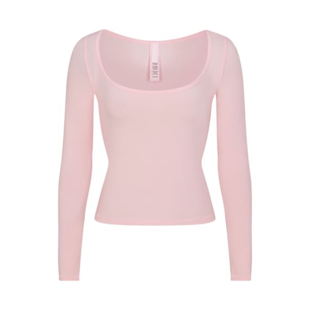 NEW VINTAGE SCOOP LONG SLEEVE T-SHIRT | CHERRY BLOSSOM